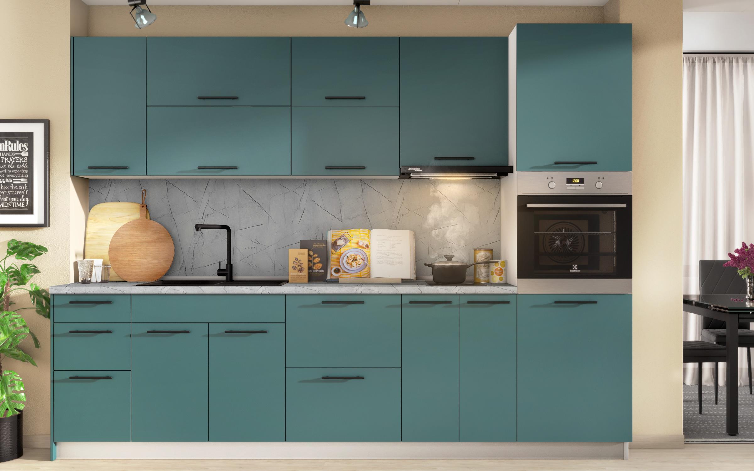Kitchen pull-out bottle rack Dakota 29, petrol  3